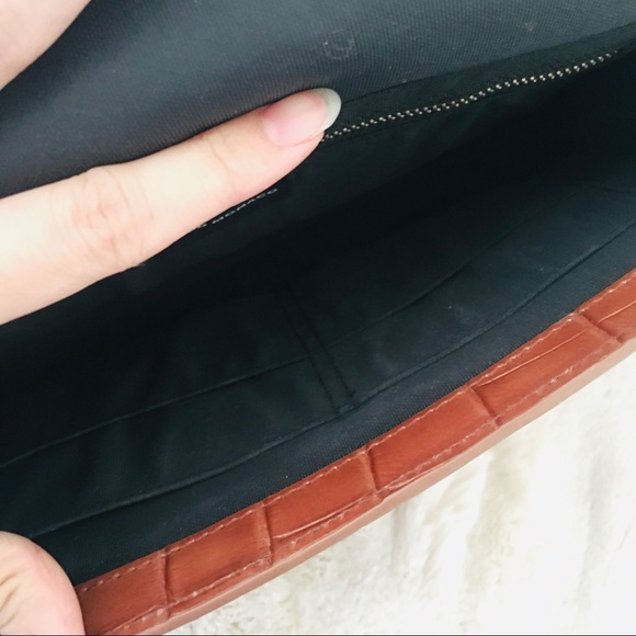 Club Monaco Croc skin Clutch bag - Picture 4 of 5